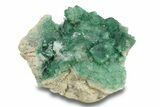 Green, Fluorescent, Cubic Fluorite Crystals - Madagascar #249310-1